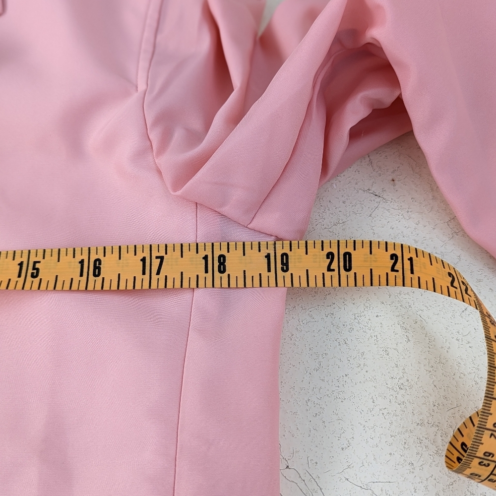 Amanda Uprichard | Grady Pink Blazer Revolve Nylon Small Oversized - Picture 10 of 16